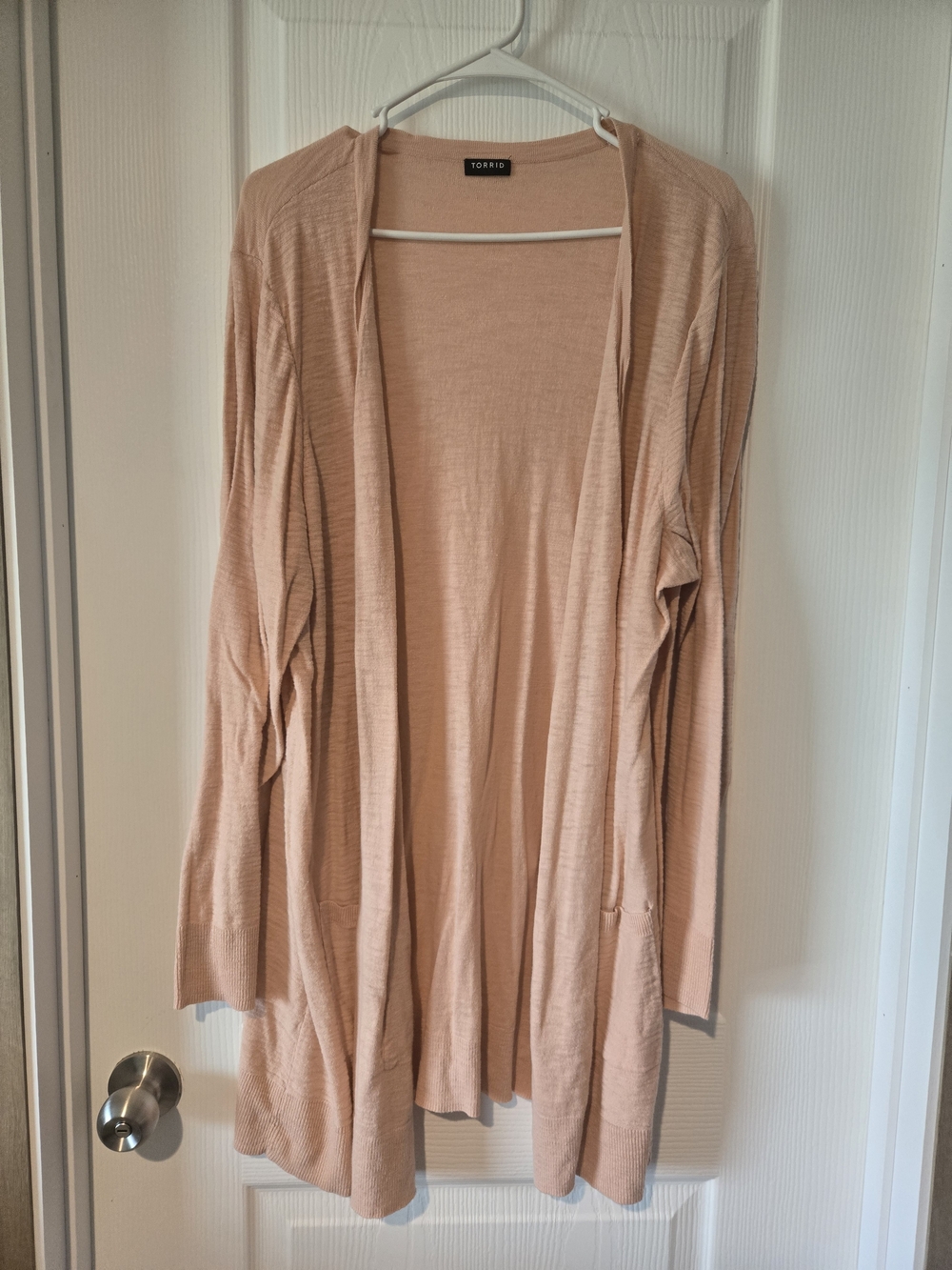 torrid Open-Front Longline Cardigan - Blush